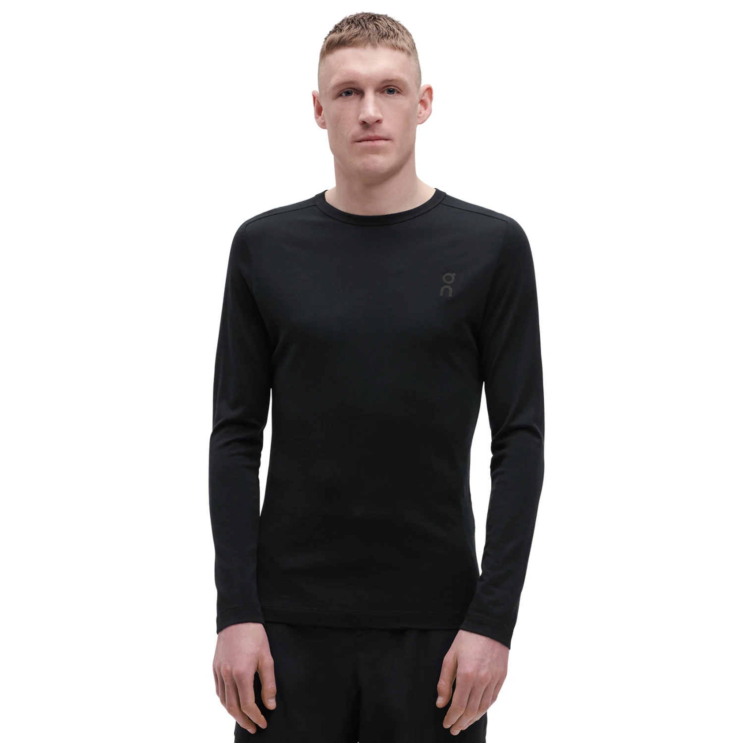 On Running On Merino Long-T - Black 1 On Running On Merino Long-T - Black