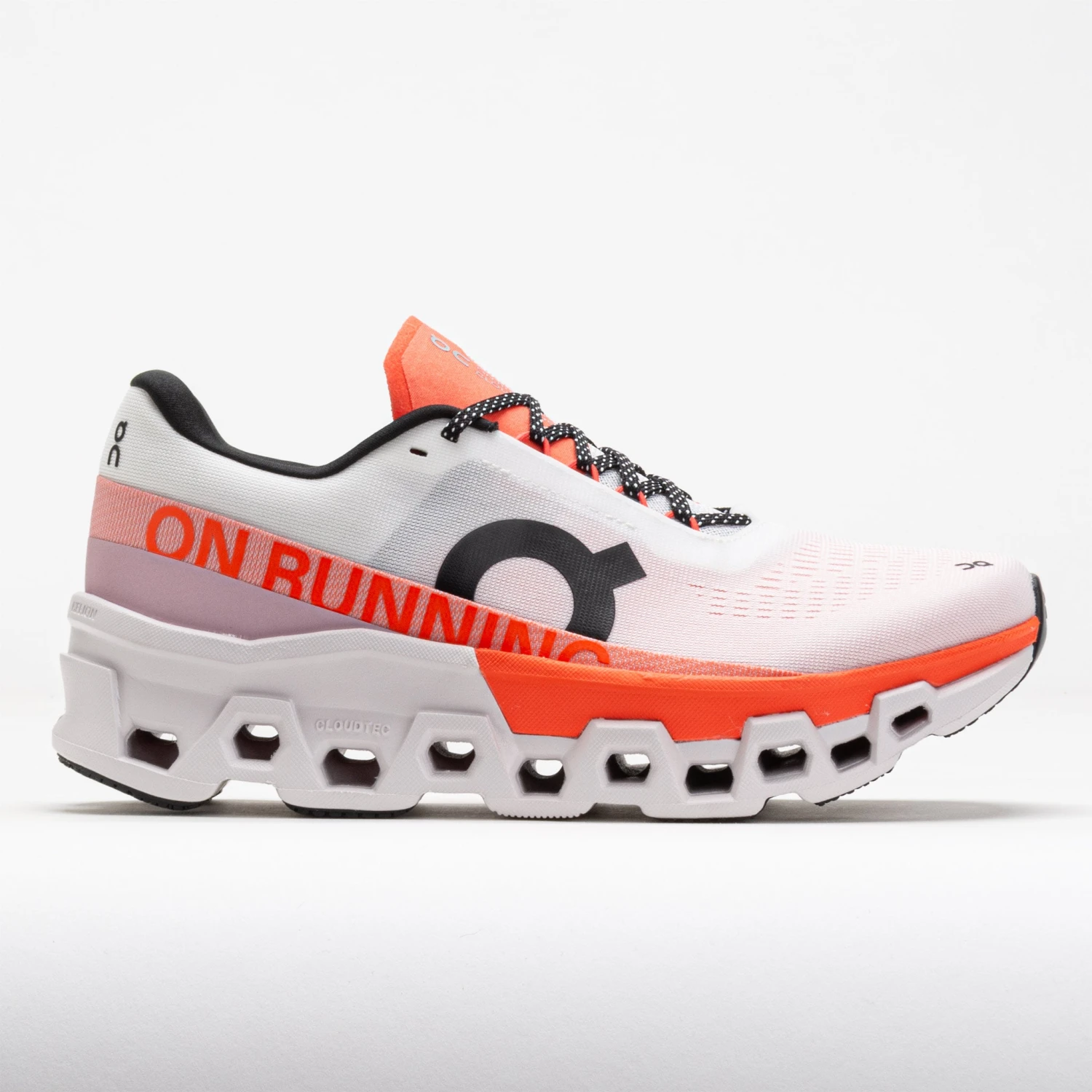 On Running On Cloudmonster 2 Women's White/Flame 1 On Running On Cloudmonster 2 Women's White/Flame