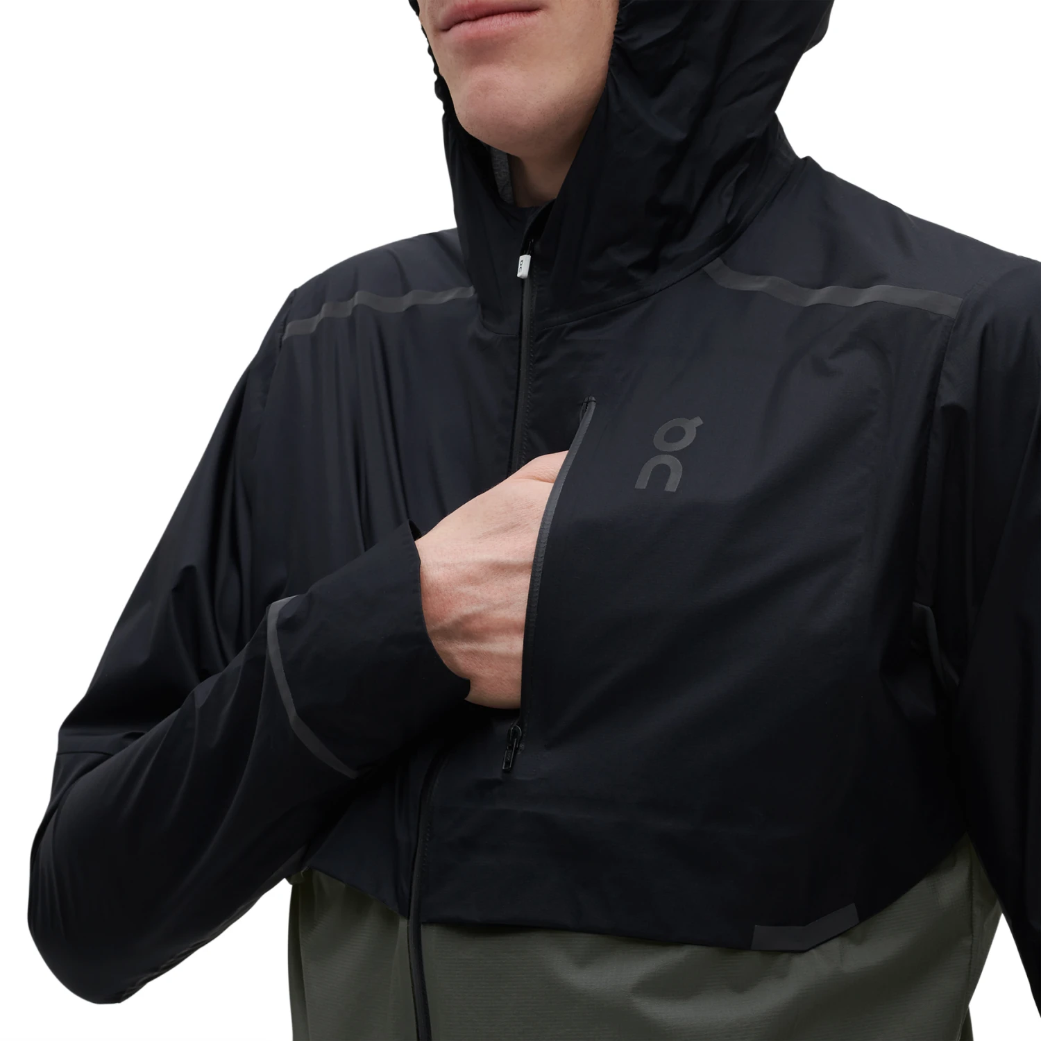 On Running On Weather Jacket - Black & Shadow 4 On Running On Weather Jacket - Black & Shadow - Image 4