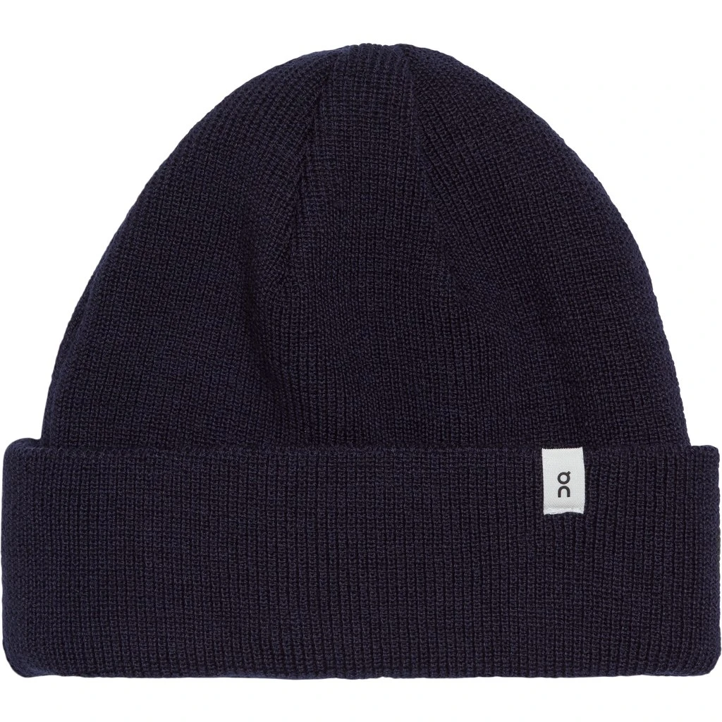 On Running On Merino Beanie - Navy 1 On Running On Merino Beanie - Navy
