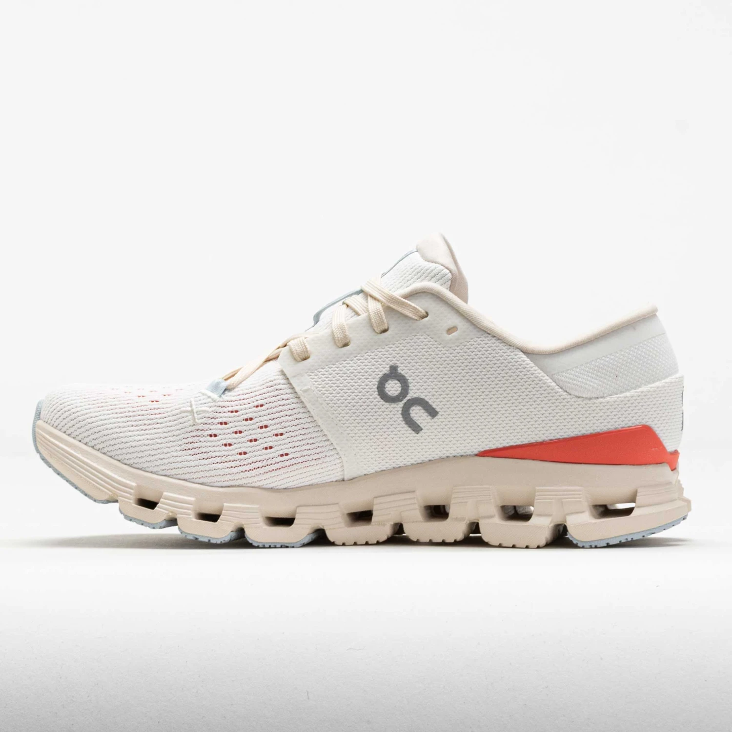 On Running On Cloud X 4 Women's Ivory/Salmon 2 On Running On Cloud X 4 Women's Ivory/Salmon - Image 2