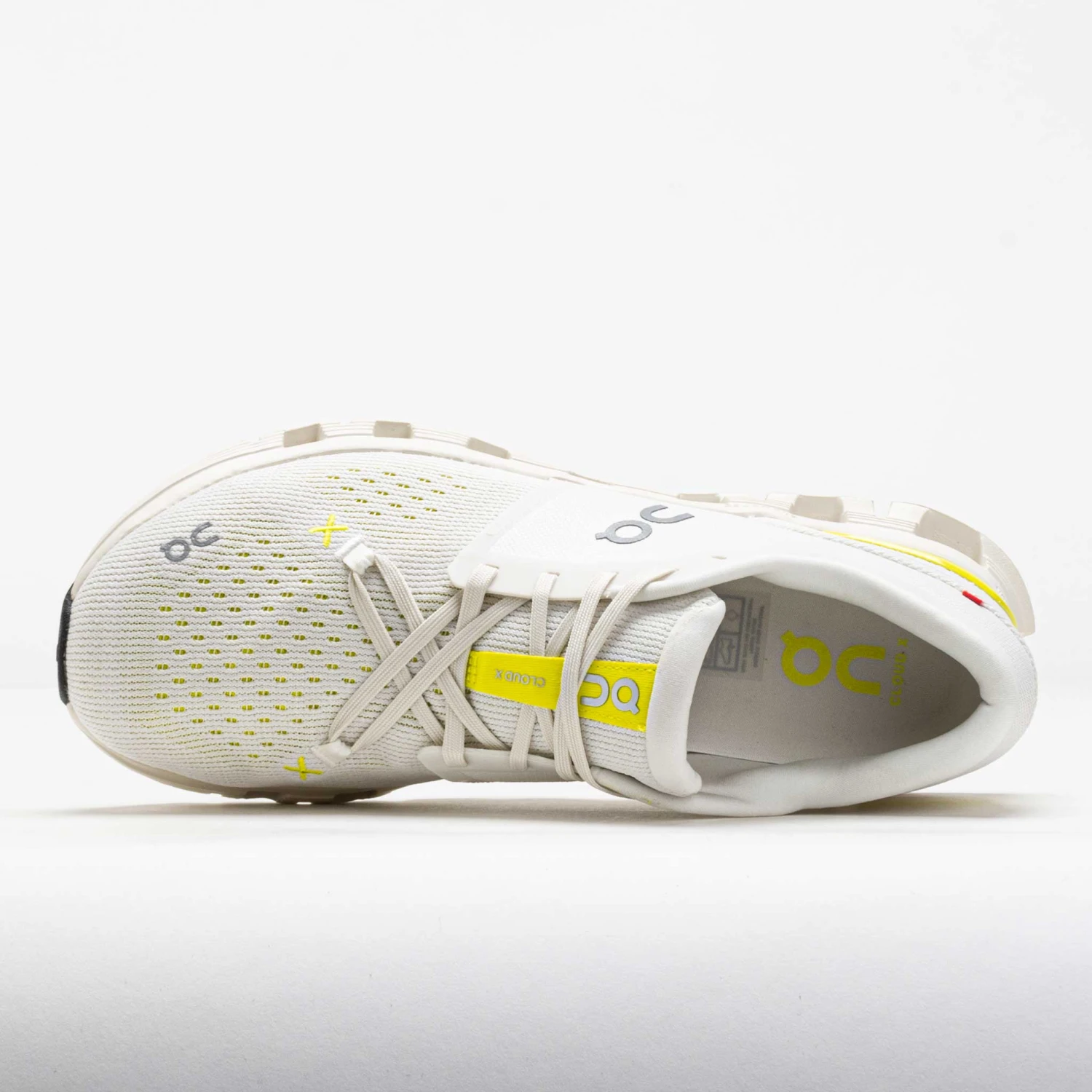 On Running On Cloud X 4 Men's Ivory/Lime 3 On Running On Cloud X 4 Men's Ivory/Lime - Image 3