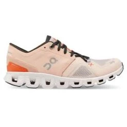ON RunningOn Womens Cloud X 3 Shoes - Rose/Sand