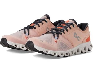 ON RunningOn Womens Cloud X 3 Shoes - Rose/Sand 4 ON RunningOn Womens Cloud X 3 Shoes - Rose/Sand - Image 4