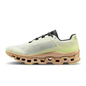 ON RunningOn Cloudmonster Shoes - Cream/Dune 4 ON RunningOn Cloudmonster Shoes - Cream/Dune - Image 4