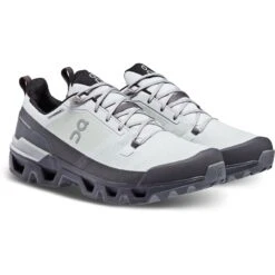 On Running On Cloudwander Waterproof Hiking Shoe - Glacier & Eclipse