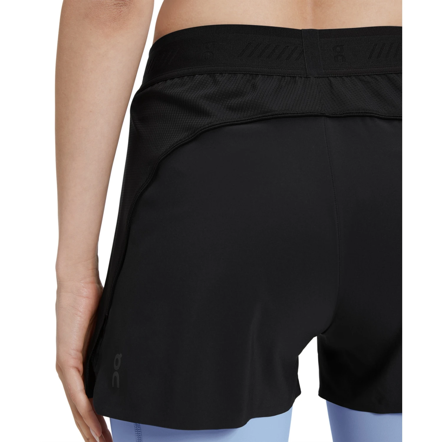 On Running On Active Shorts Women - Black & Stratosphere 5 On Running On Active Shorts Women - Black & Stratosphere - Image 5