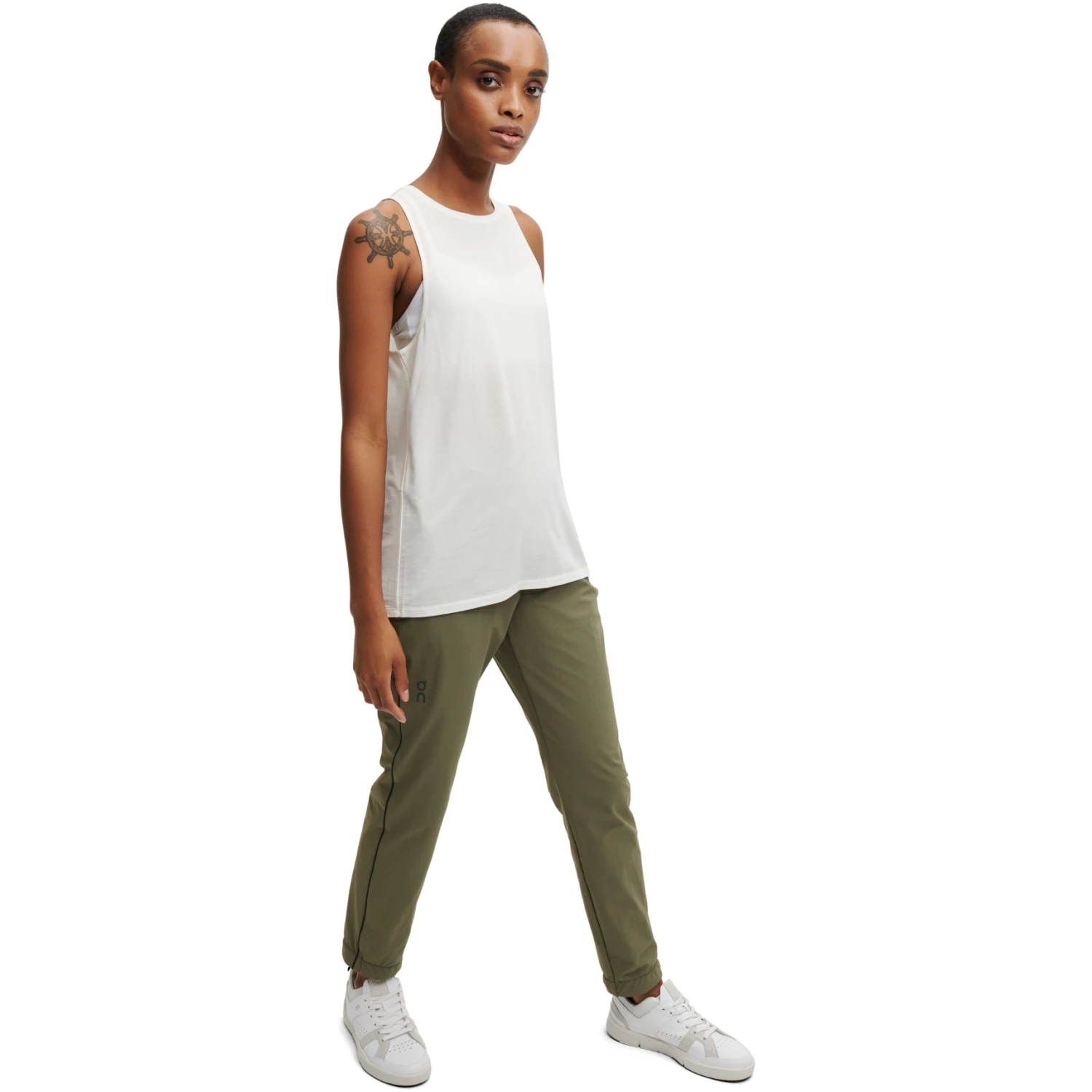 On Running On Active Tank Women Running Shirt - White 2 On Running On Active Tank Women Running Shirt - White - Image 2