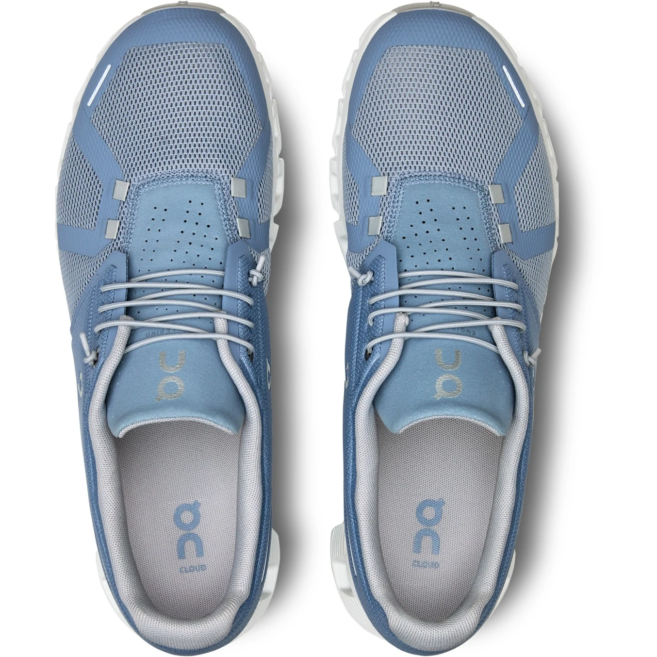 On Running On Cloud 5 Shoes - Chambray & White 3 On Running On Cloud 5 Shoes - Chambray & White - Image 3