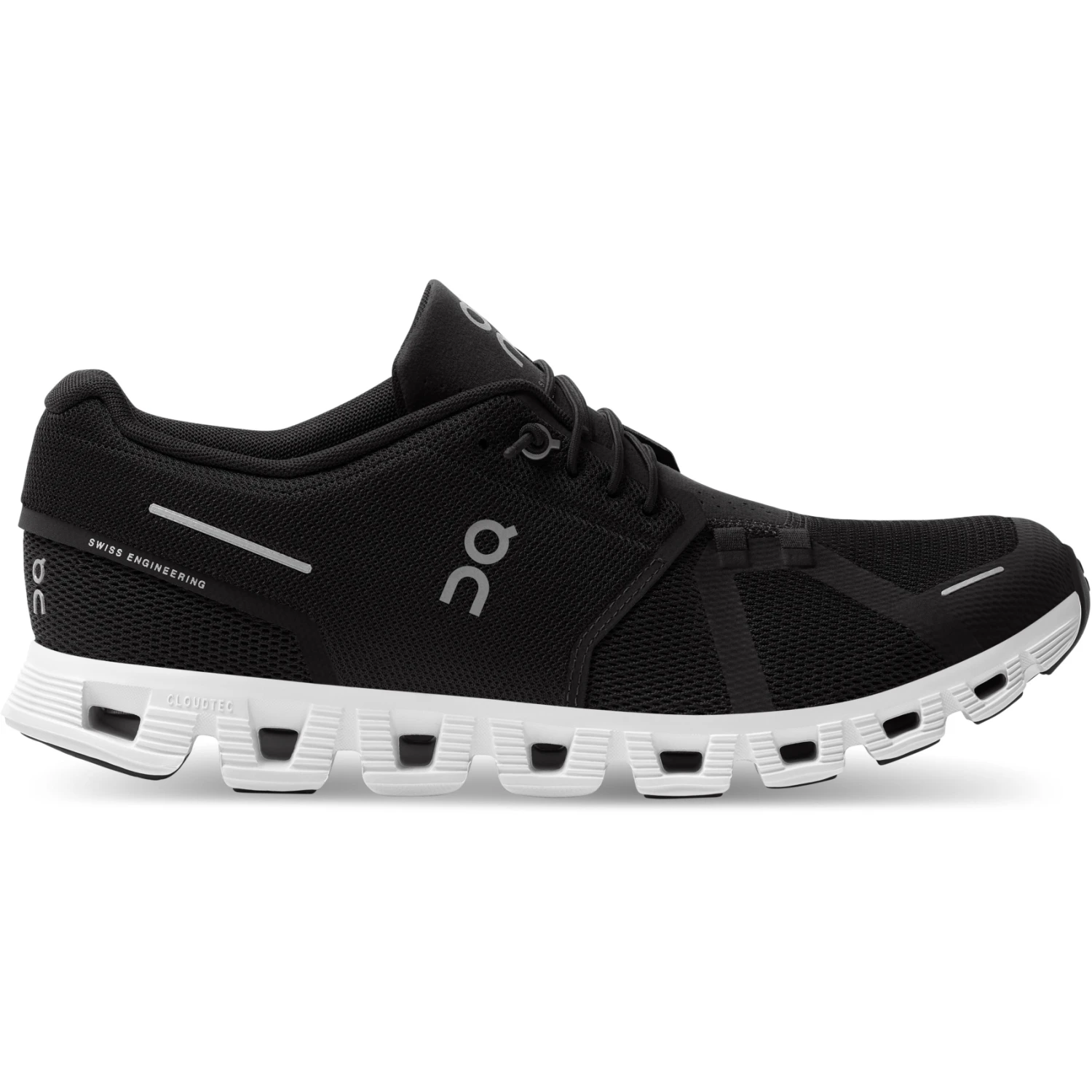 On Running On Cloud 5 Shoes - Black & White 1 On Running On Cloud 5 Shoes - Black & White
