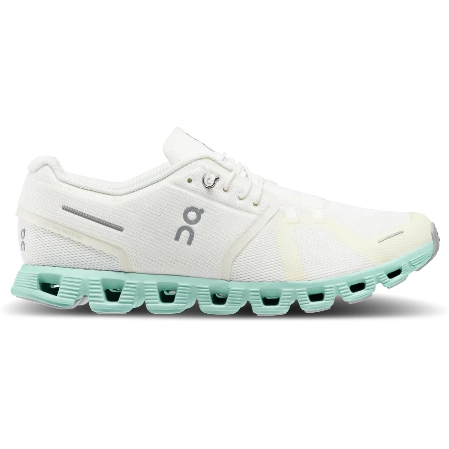 On Running On Cloud 5 Shoes - Undyed-White & Creek 2 On Running On Cloud 5 Shoes - Undyed-White & Creek - Image 2