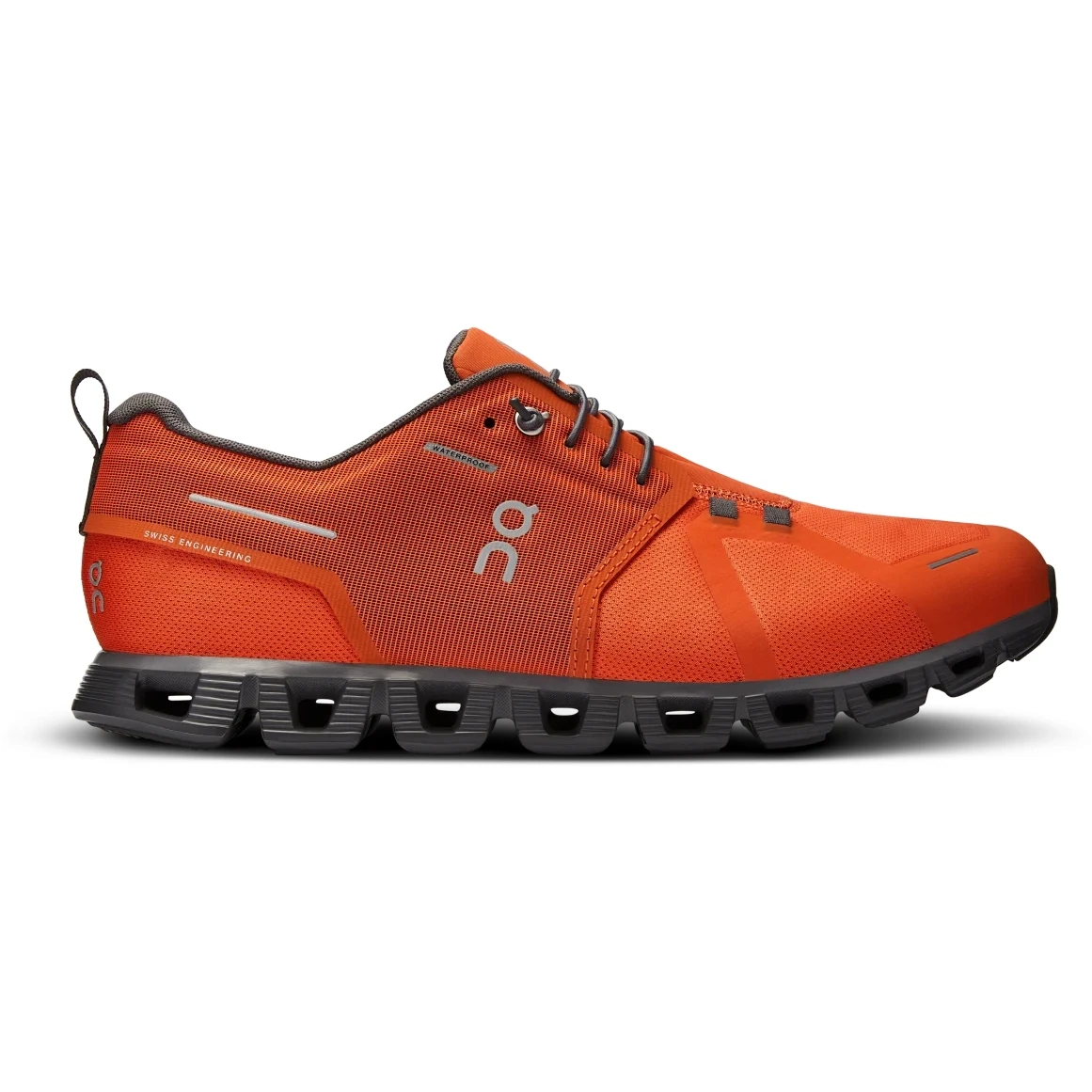 On Running On Cloud 5 Waterproof Men Shoe - Flame & Eclipse 2 On Running On Cloud 5 Waterproof Men Shoe - Flame & Eclipse - Image 2