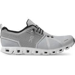 On Running On Cloud 5 Waterproof Men Shoe - Glacier & White