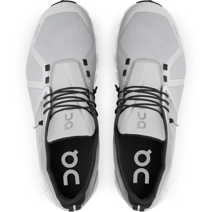 On Running On Cloud 5 Waterproof Men Shoe - Glacier & White 4 On Running On Cloud 5 Waterproof Men Shoe - Glacier & White - Image 4