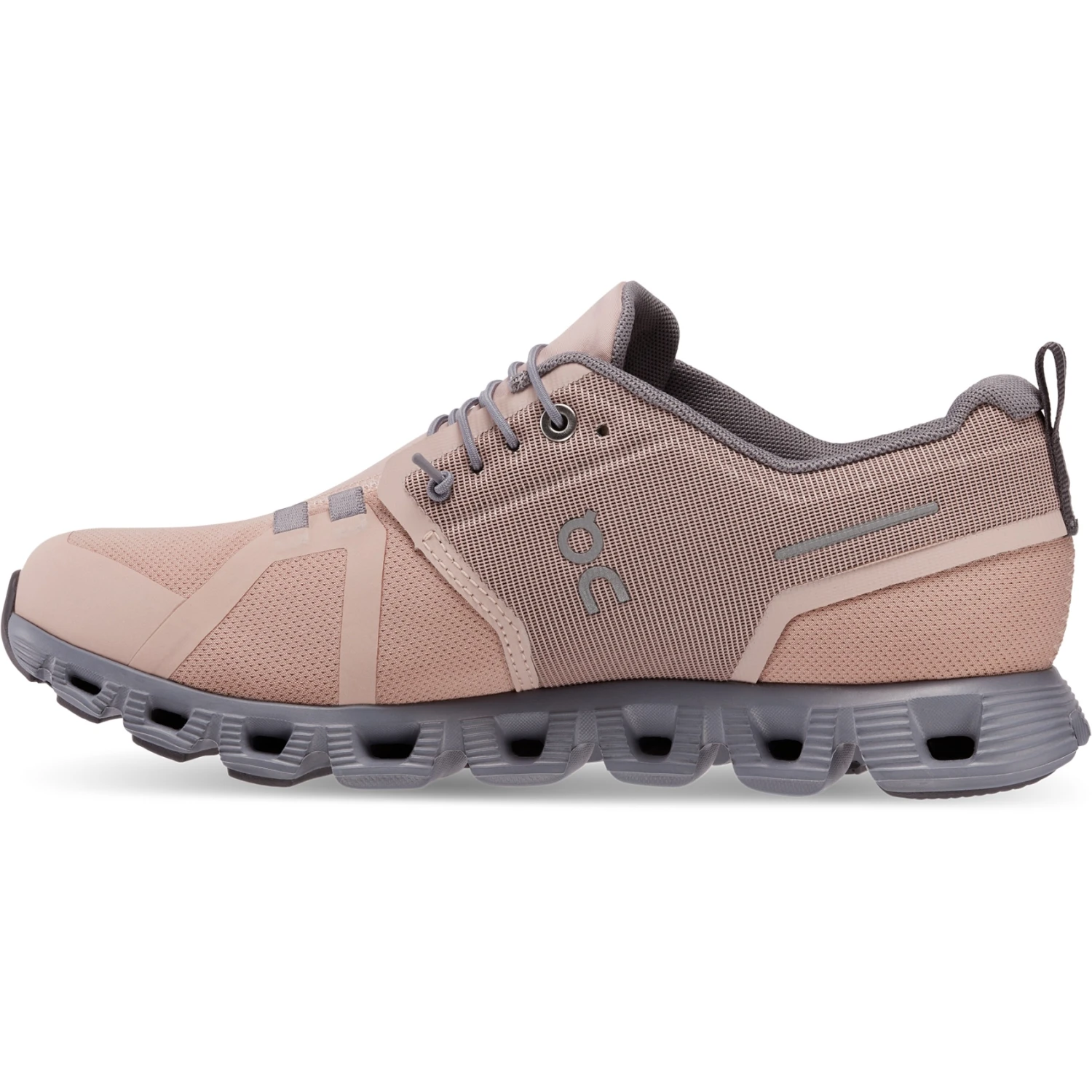 On Running On Cloud 5 Waterproof Women Shoe - Rose & Fossil 2 On Running On Cloud 5 Waterproof Women Shoe - Rose & Fossil - Image 2