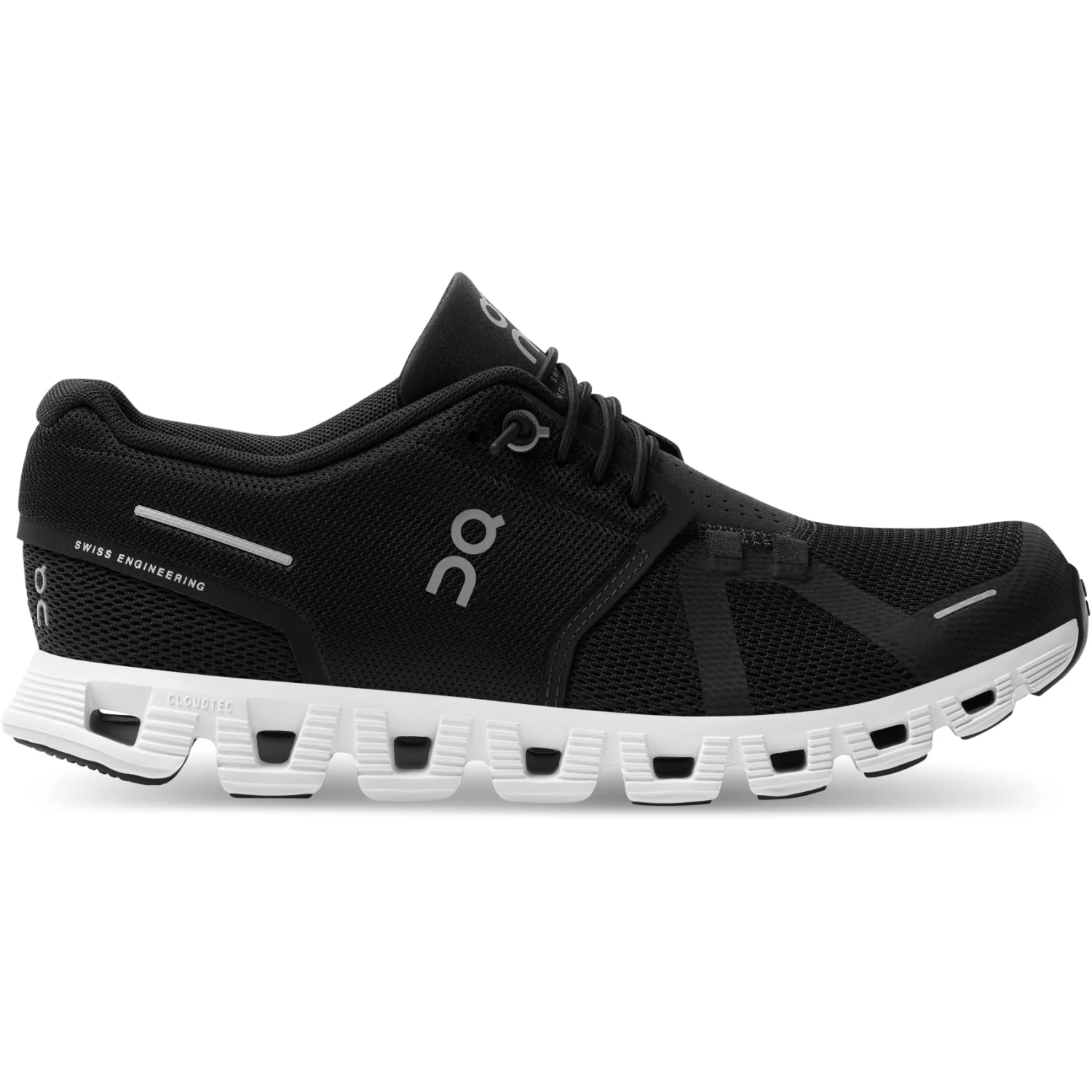 On Running On Cloud 5 Women's Shoes - Black & White 1 On Running On Cloud 5 Women's Shoes - Black & White