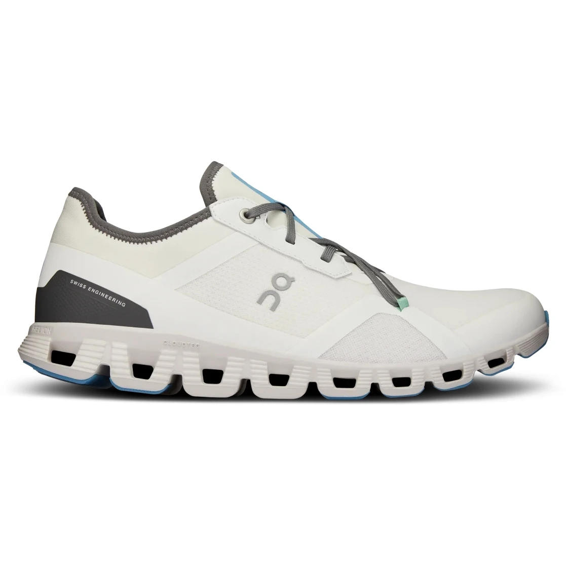On Running On Cloud X 3 AD Men Shoe - Undyed-White & Niagara 2 On Running On Cloud X 3 AD Men Shoe - Undyed-White & Niagara - Image 2