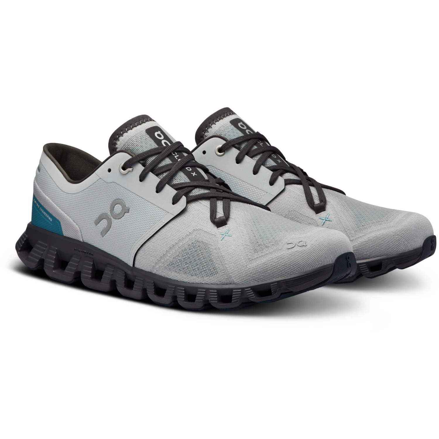 On Running On Cloud X 3 Running Shoe - Glacier & Iron 1 On Running On Cloud X 3 Running Shoe - Glacier & Iron