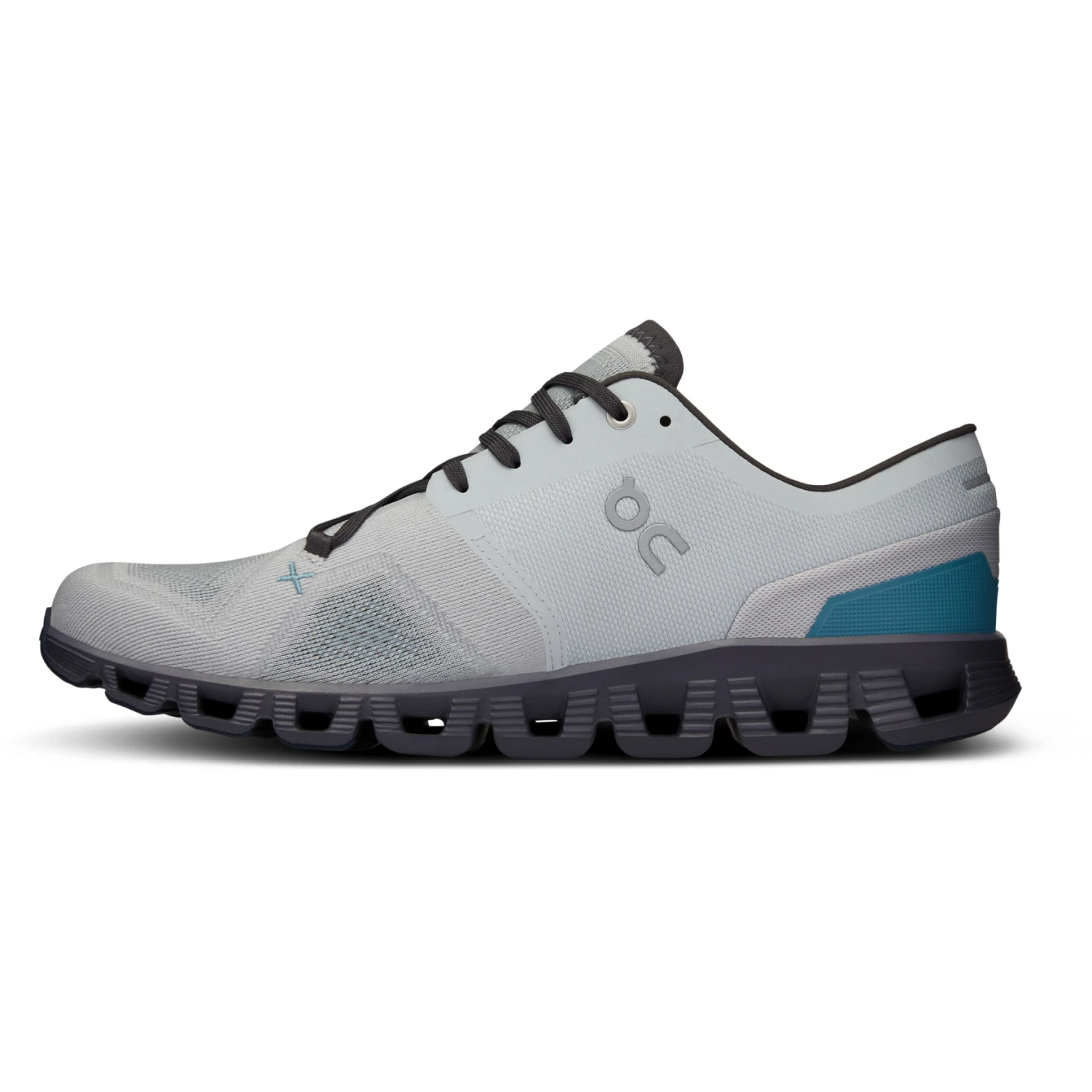 On Running On Cloud X 3 Running Shoe - Glacier & Iron 3 On Running On Cloud X 3 Running Shoe - Glacier & Iron - Image 3