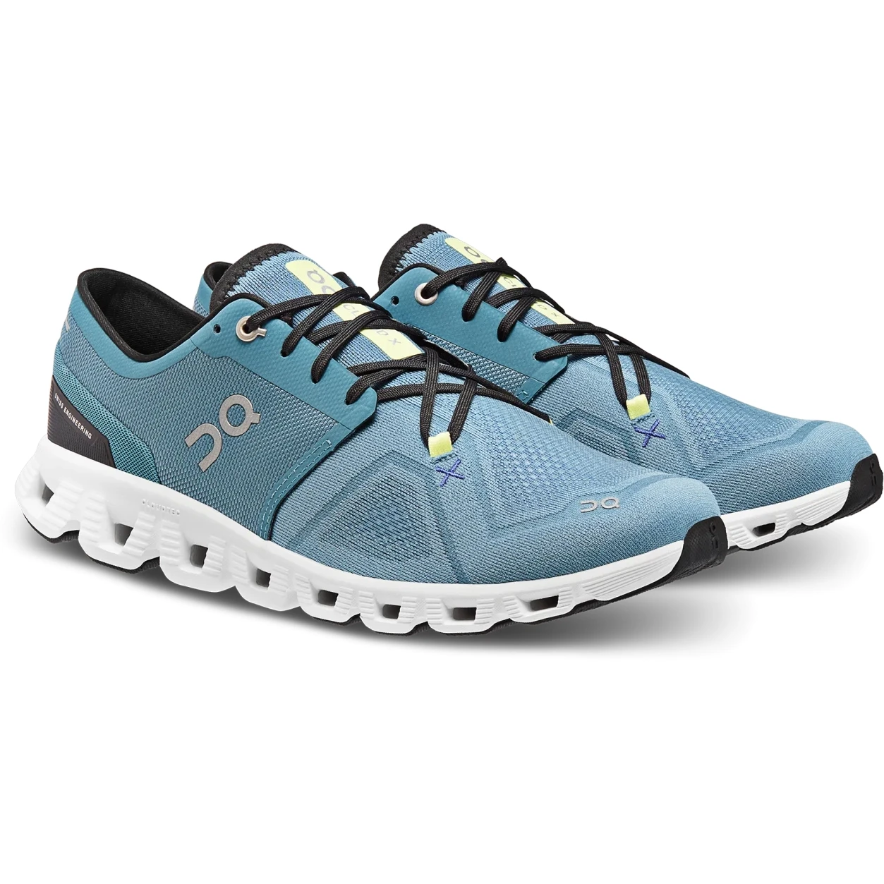 On Running On Cloud X 3 Running Shoe - Pewter & White 1 On Running On Cloud X 3 Running Shoe - Pewter & White