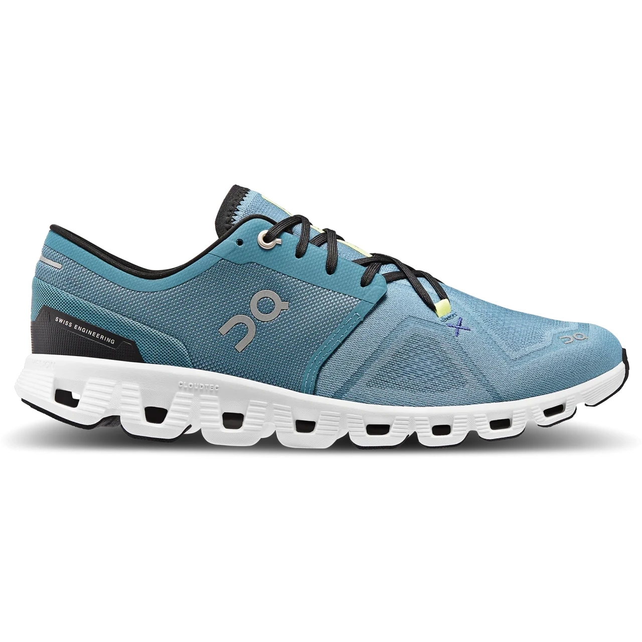 On Running On Cloud X 3 Running Shoe - Pewter & White 4 On Running On Cloud X 3 Running Shoe - Pewter & White - Image 4