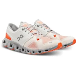 On Running On Cloud X 3 Women Running Shoe - Ivory & Alloy