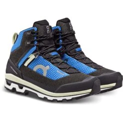 On Running Shop 13 On Running On Cloudalpine Waterproof Trekking Boots - Cobalt & Limelight