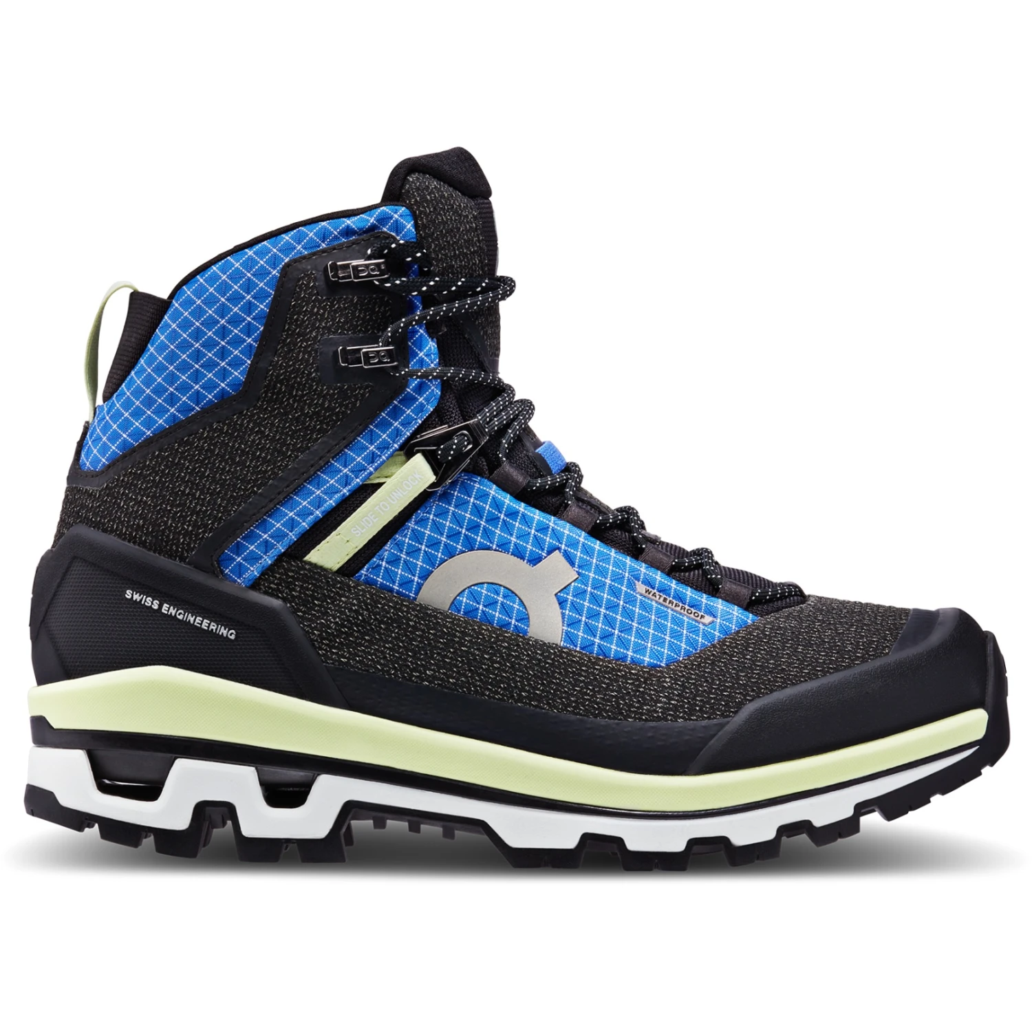 On Running On Cloudalpine Waterproof Women Trekking-Boots - Cobalt & Limelight 2 On Running On Cloudalpine Waterproof Women Trekking-Boots - Cobalt & Limelight - Image 2