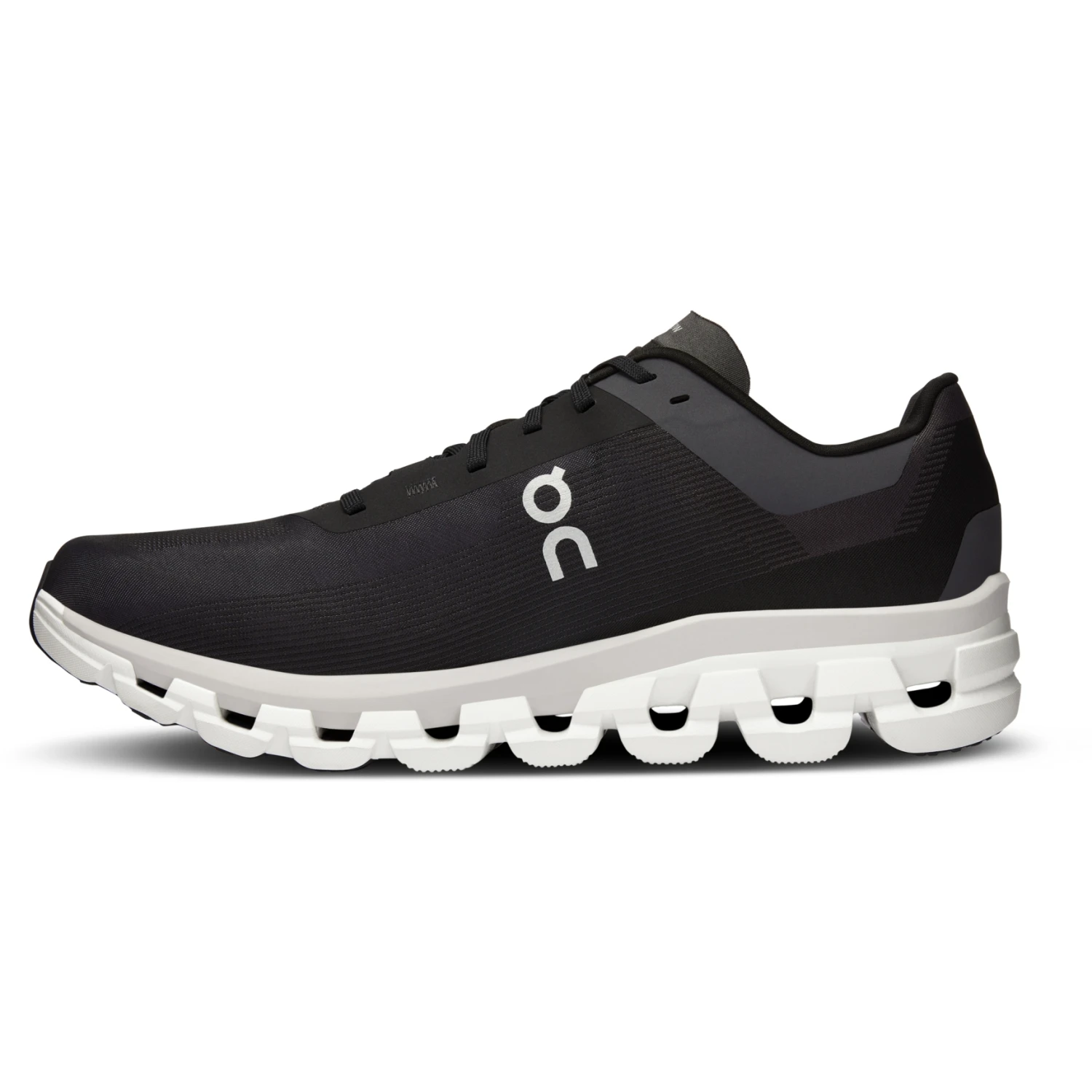 On Running On Cloudflow 4 Running Shoe Men - Black & White 3 On Running On Cloudflow 4 Running Shoe Men - Black & White - Image 3