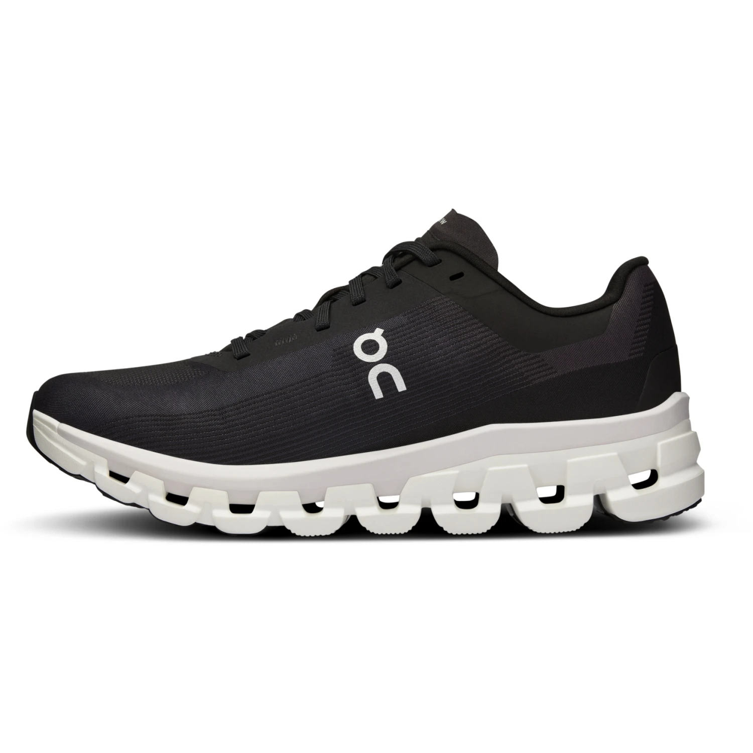 On Running On Cloudflow 4 Women Running Shoe - Black & White 3 On Running On Cloudflow 4 Women Running Shoe - Black & White - Image 3