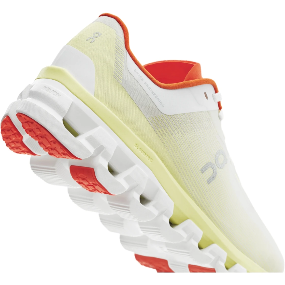On Running On Cloudflow 4 Women Running Shoe - White & Hay 6 On Running On Cloudflow 4 Women Running Shoe - White & Hay - Image 6
