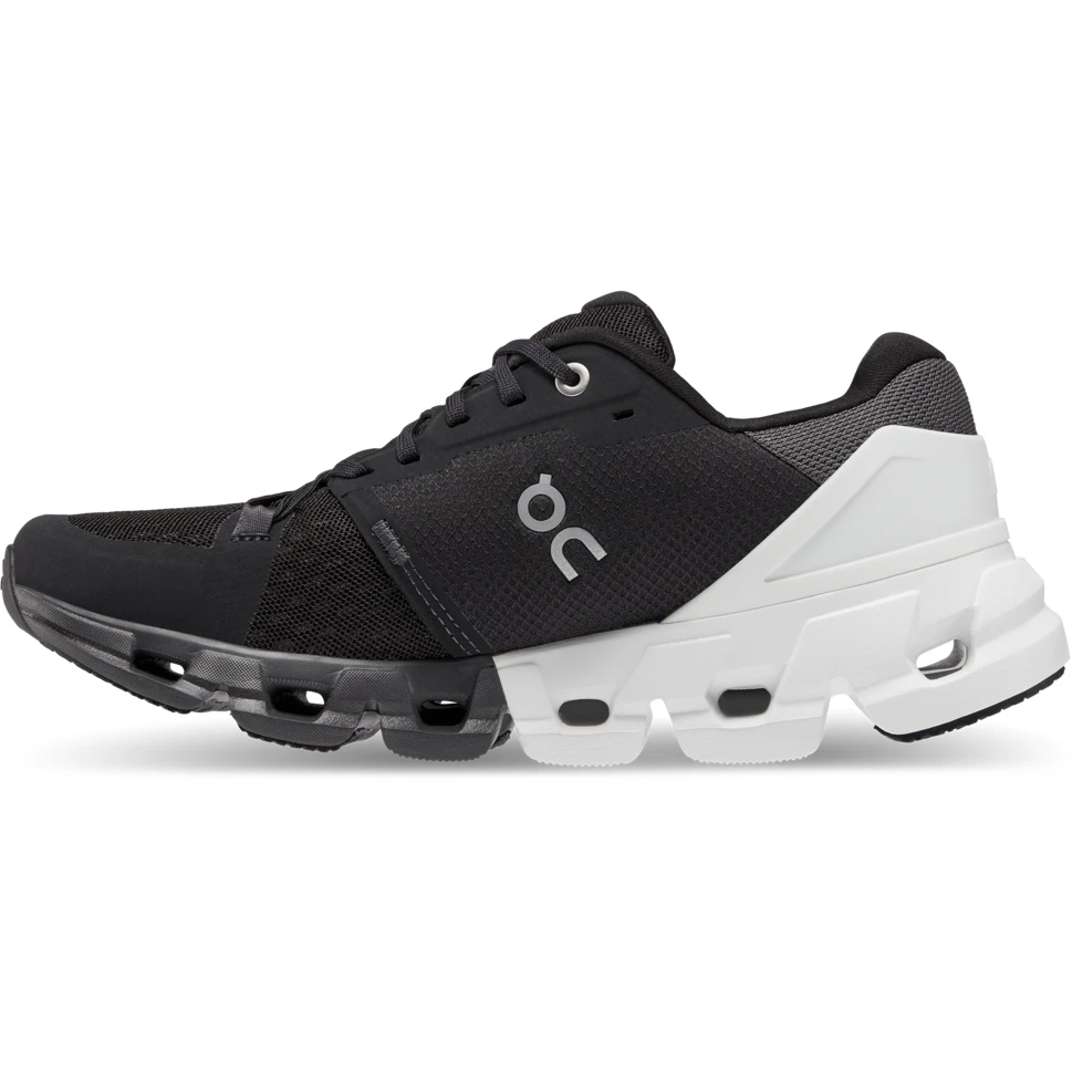 On Running On Cloudflyer 4 Wide Women Running Shoe - Black & White 2 On Running On Cloudflyer 4 Wide Women Running Shoe - Black & White - Image 2