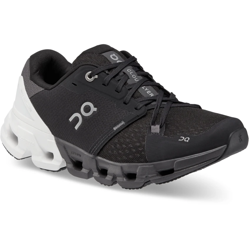 On Running On Cloudflyer 4 Wide Women Running Shoe - Black & White 3 On Running On Cloudflyer 4 Wide Women Running Shoe - Black & White - Image 3