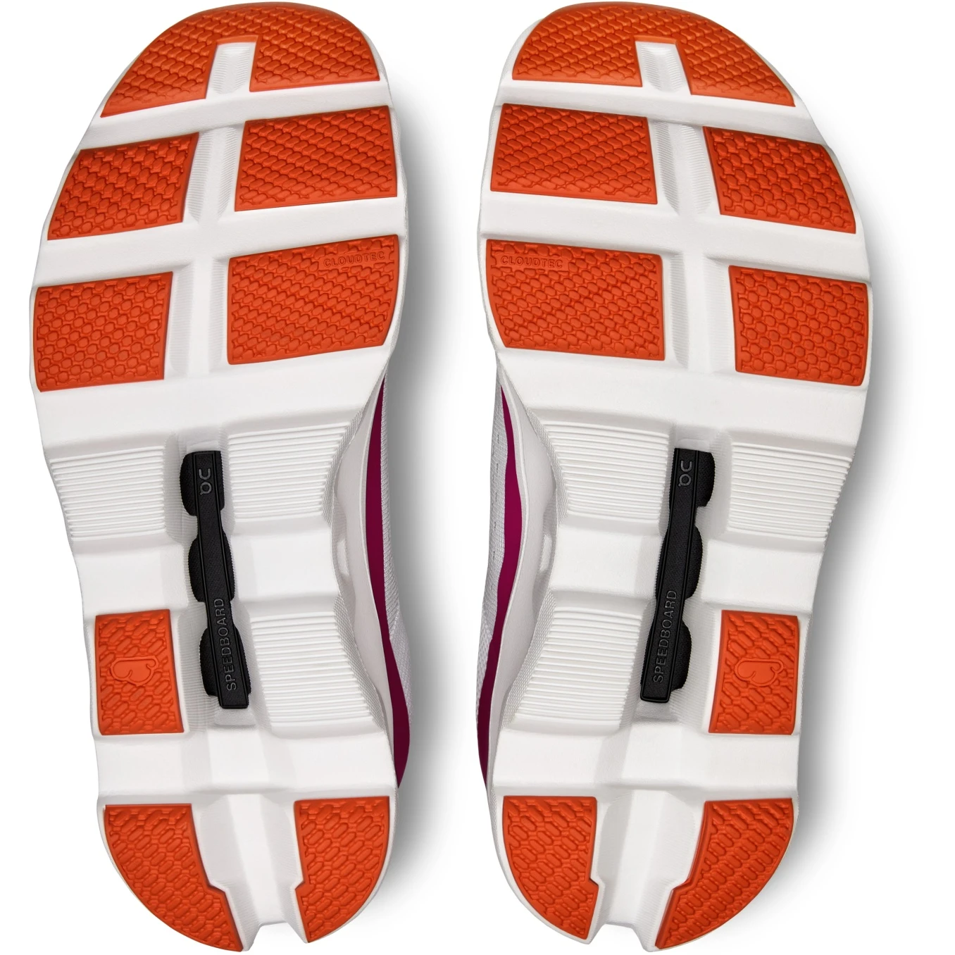 On Running On Cloudmonster Women's Running Shoes - Undyed-White & Aurora 2 On Running On Cloudmonster Women's Running Shoes - Undyed-White & Aurora - Image 2