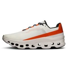 On Running On Cloudmonster Running Shoes - Undyed-White & Flame 11 On Running On Cloudmonster Running Shoes - Undyed-White & Flame -On Running Shop on cloudmonster men running shoe undyyed white flame 5 1531546