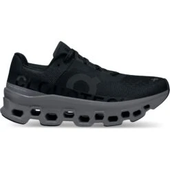 On Running On Cloudmonster Women's Running Shoes - Black & Magnet