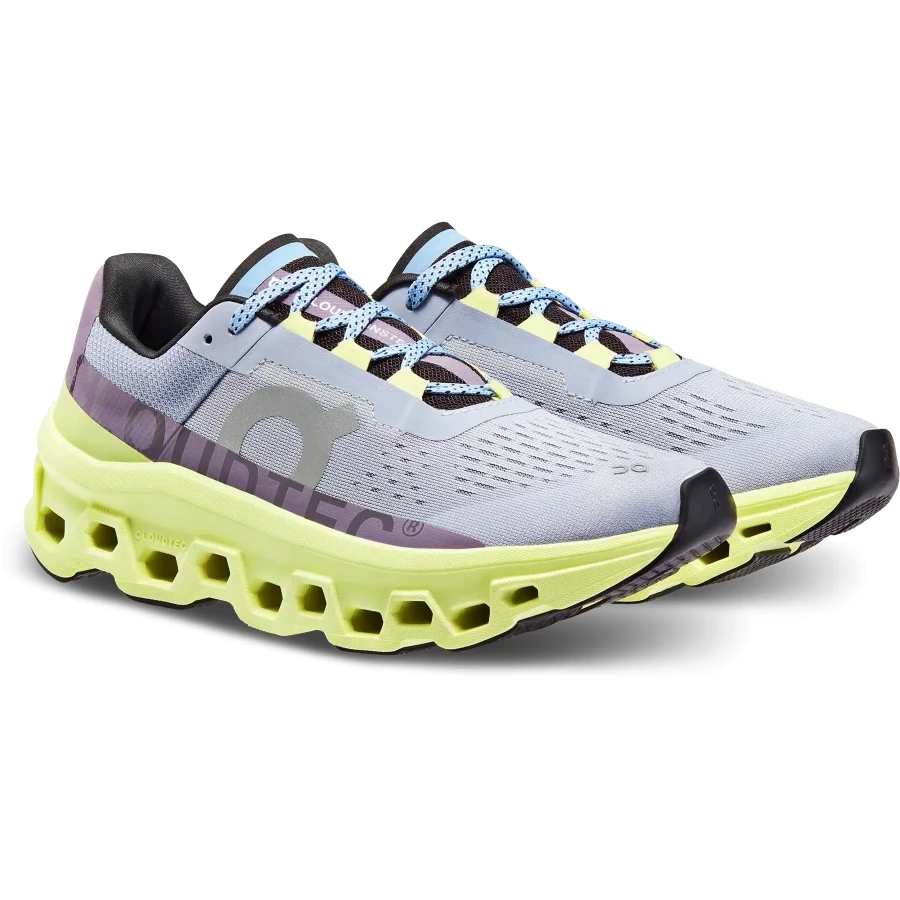 On Running On Cloudmonster Women's Running Shoes - Nimbus & Hay 1 On Running On Cloudmonster Women's Running Shoes - Nimbus & Hay