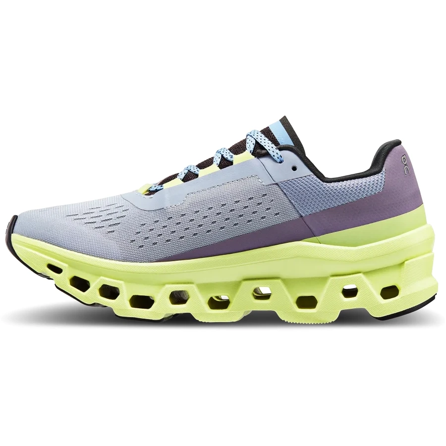 On Running On Cloudmonster Women's Running Shoes - Nimbus & Hay 3 On Running On Cloudmonster Women's Running Shoes - Nimbus & Hay - Image 3
