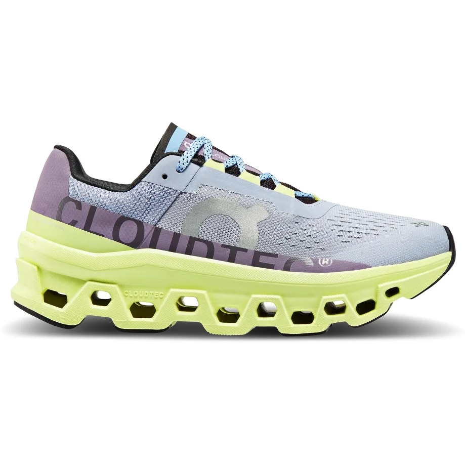On Running On Cloudmonster Women's Running Shoes - Nimbus & Hay 2 On Running On Cloudmonster Women's Running Shoes - Nimbus & Hay - Image 2