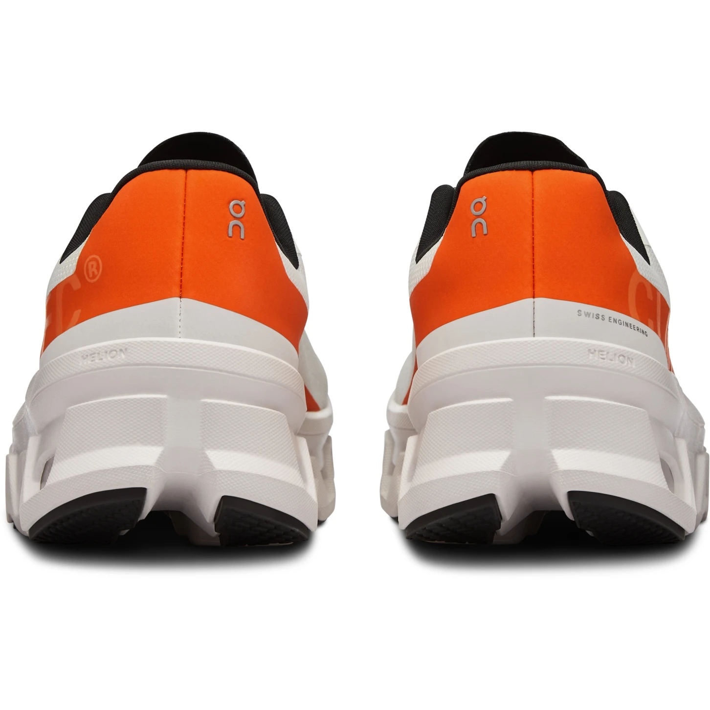 On Running On Cloudmonster Women's Running Shoes - Undyed-White & Flame 4 On Running On Cloudmonster Women's Running Shoes - Undyed-White & Flame - Image 4