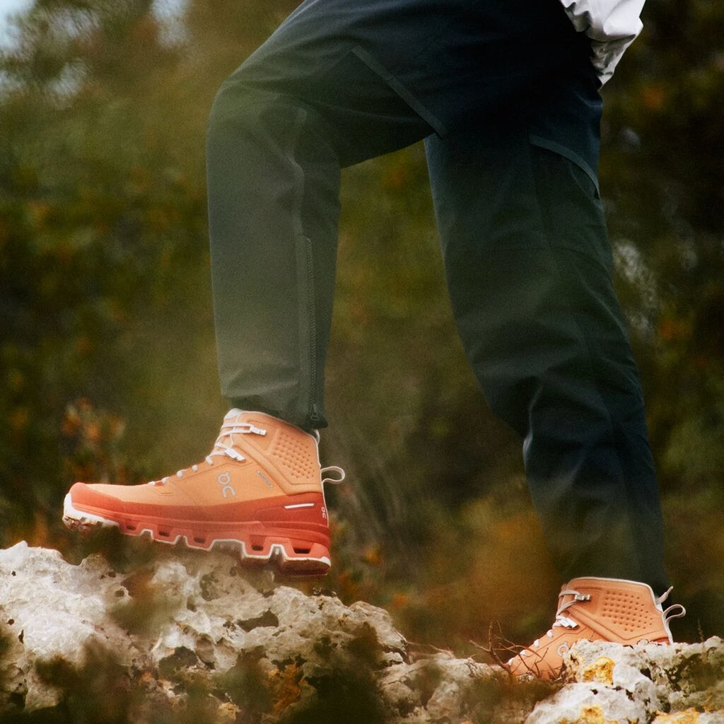 On Running On Cloudrock 2 Waterproof Women Speed-Hiking Shoe - Copper & Flare 9 On Running On Cloudrock 2 Waterproof Women Speed-Hiking Shoe - Copper & Flare - Image 9