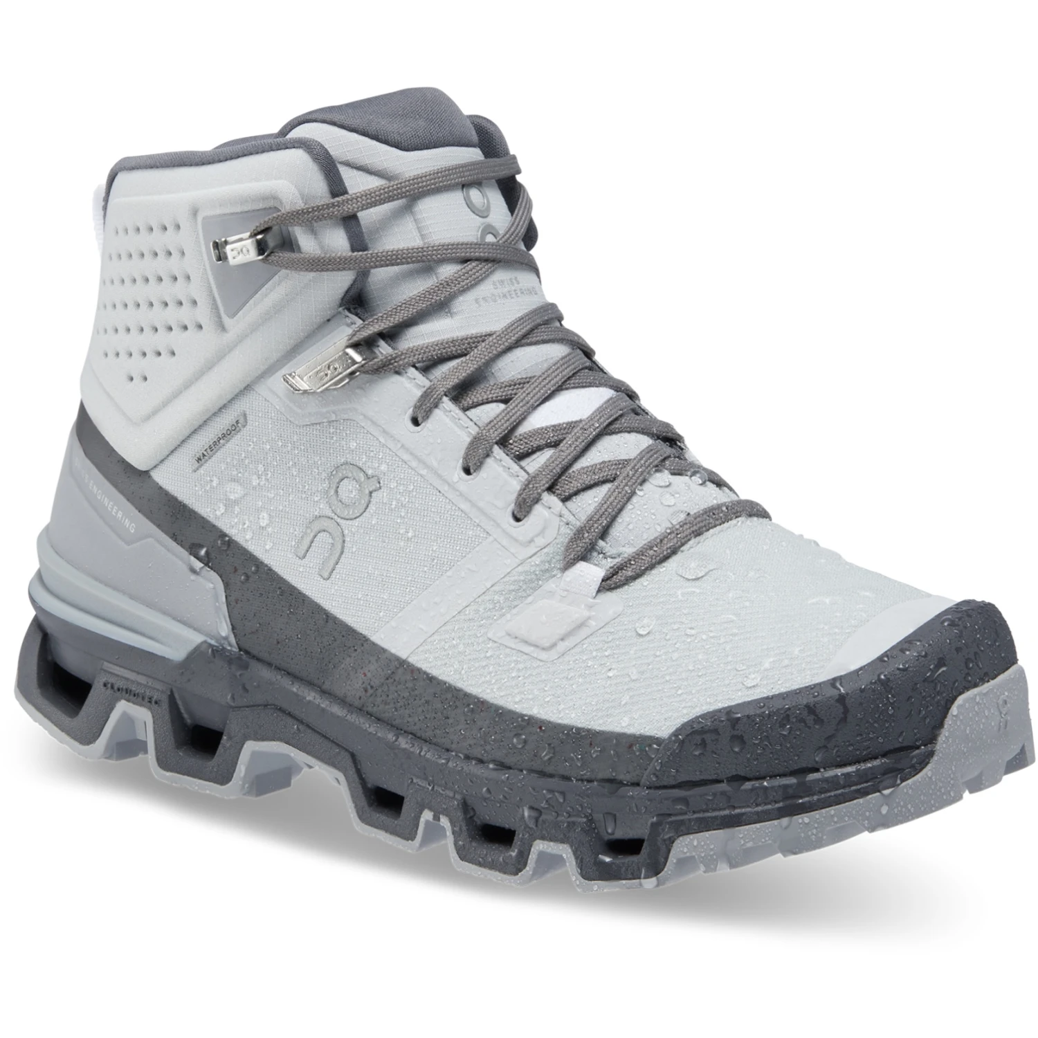 On Running On Cloudrock 2 Waterproof Women Speed-Hiking Shoe - Glacier & Eclipse 2 On Running On Cloudrock 2 Waterproof Women Speed-Hiking Shoe - Glacier & Eclipse - Image 2