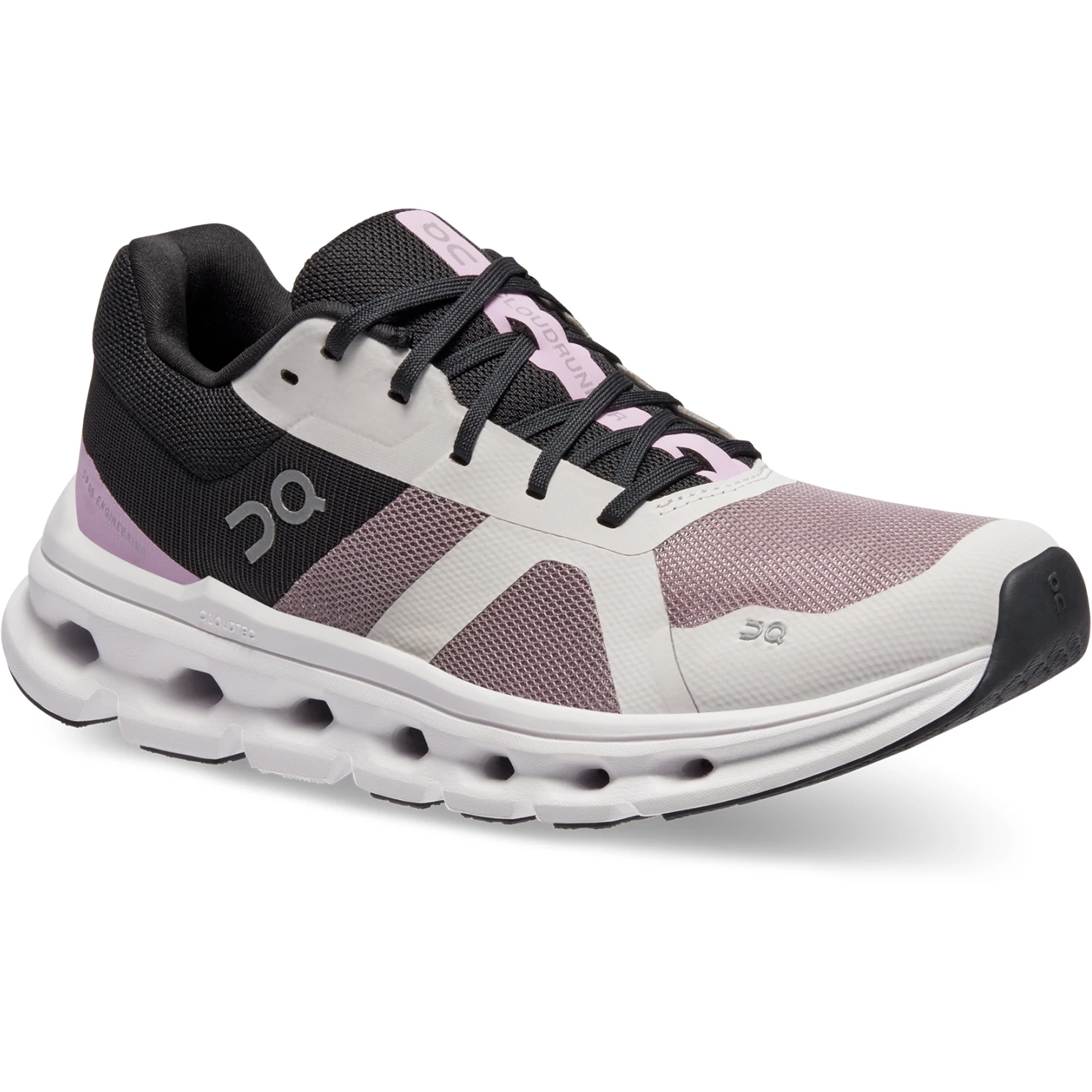 On Running On Cloudrunner Women Running Shoe - Heron & Black 6 On Running On Cloudrunner Women Running Shoe - Heron & Black - Image 6