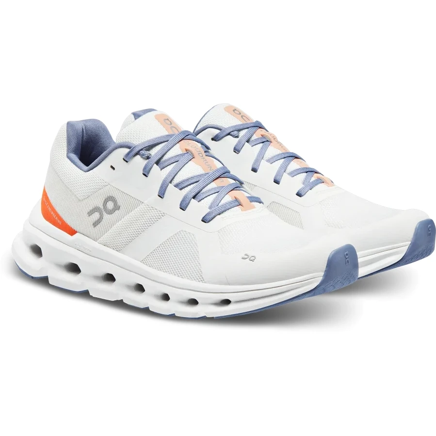 On Running On Cloudrunner Women Running Shoe - Undyed-White & Flame 1 On Running On Cloudrunner Women Running Shoe - Undyed-White & Flame