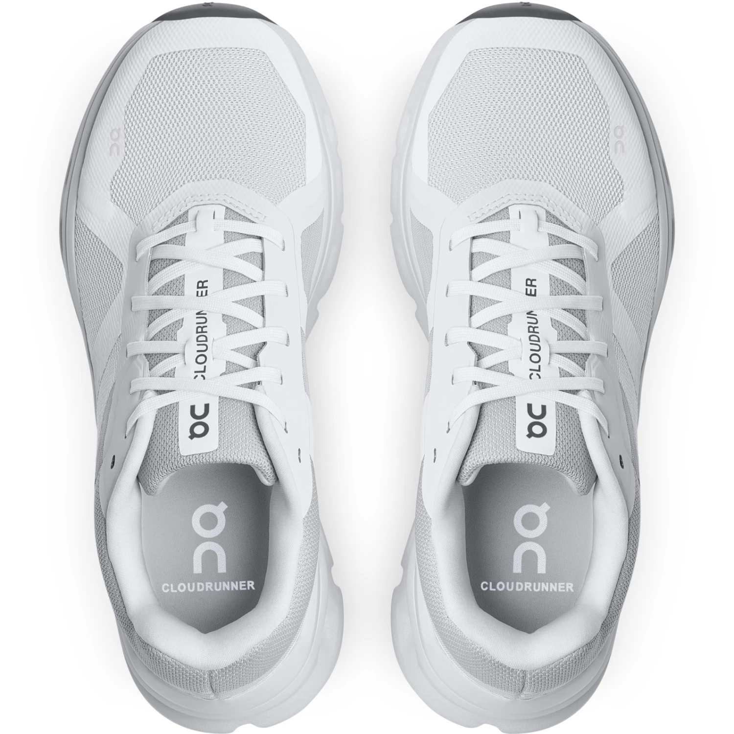 On Running On Cloudrunner Wide Women Running Shoes - White & Frost 4 On Running On Cloudrunner Wide Women Running Shoes - White & Frost - Image 4