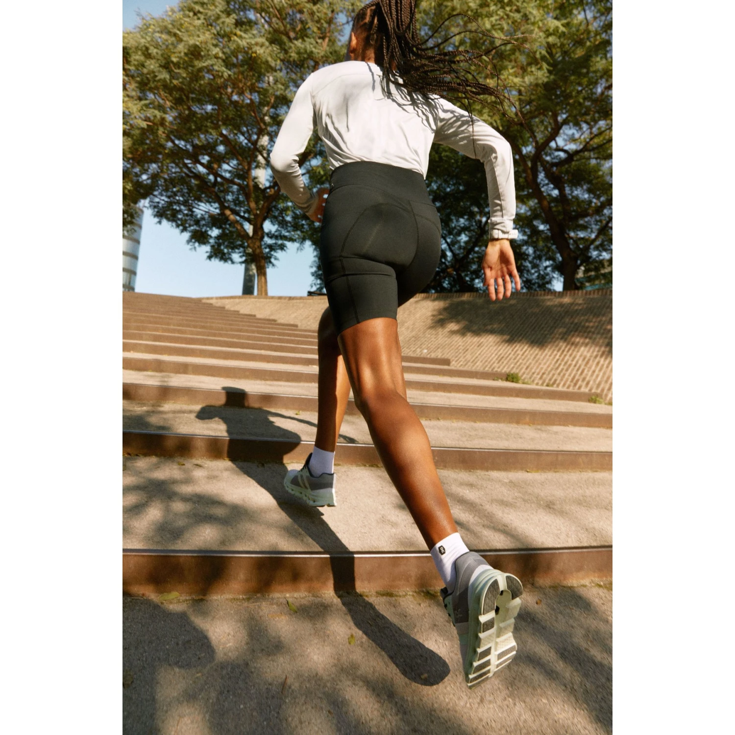 On Running On Cloudrunner Women Running Shoe - White & Frost 9 On Running On Cloudrunner Women Running Shoe - White & Frost - Image 9