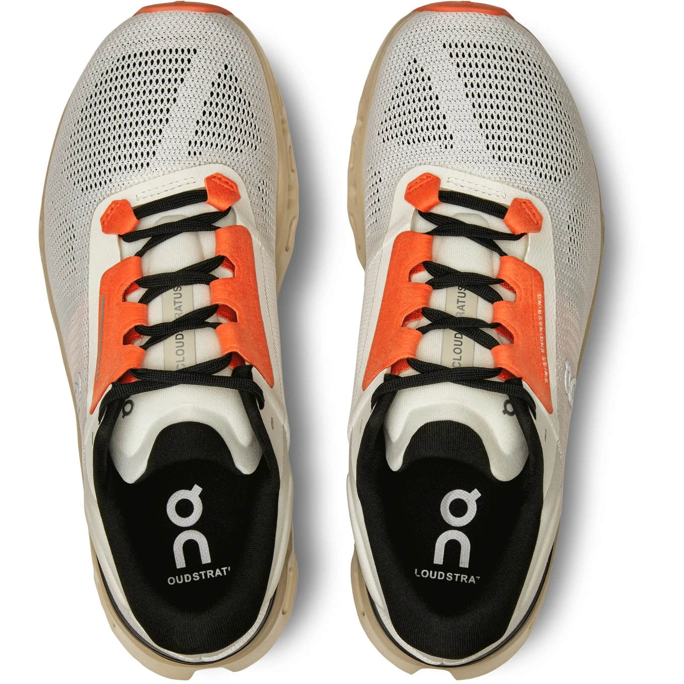 On Running On Cloudstratus 3 Women Running Shoe - Undyed-White & Sand 6 On Running On Cloudstratus 3 Women Running Shoe - Undyed-White & Sand - Image 6