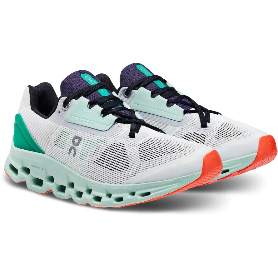 On Running On Cloudstratus Women Running Shoe - Undyed-White & Creek 1 On Running On Cloudstratus Women Running Shoe - Undyed-White & Creek