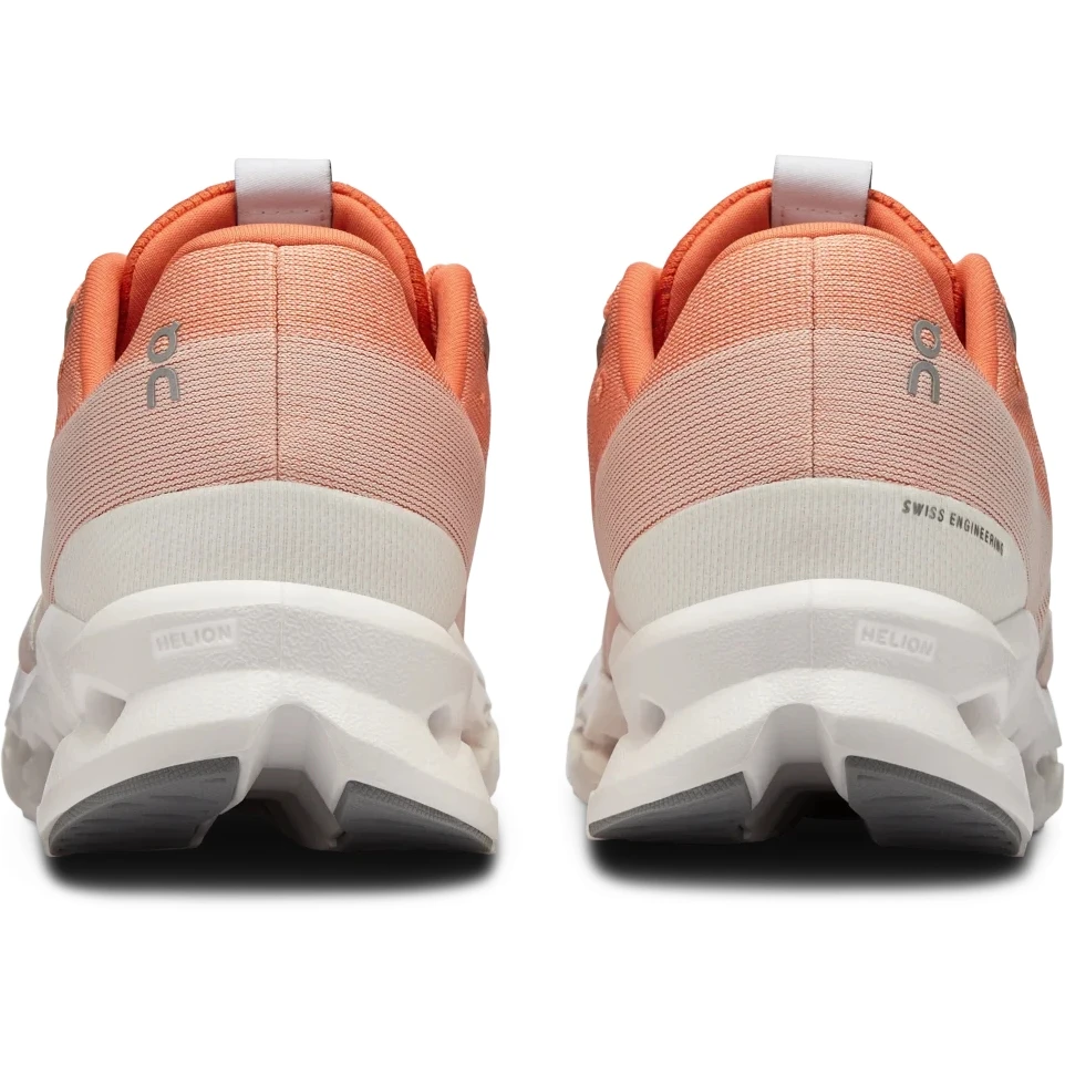 On Running On Cloudsurfer Women's Running Shoes - Flame & White 6 On Running On Cloudsurfer Women's Running Shoes - Flame & White - Image 6