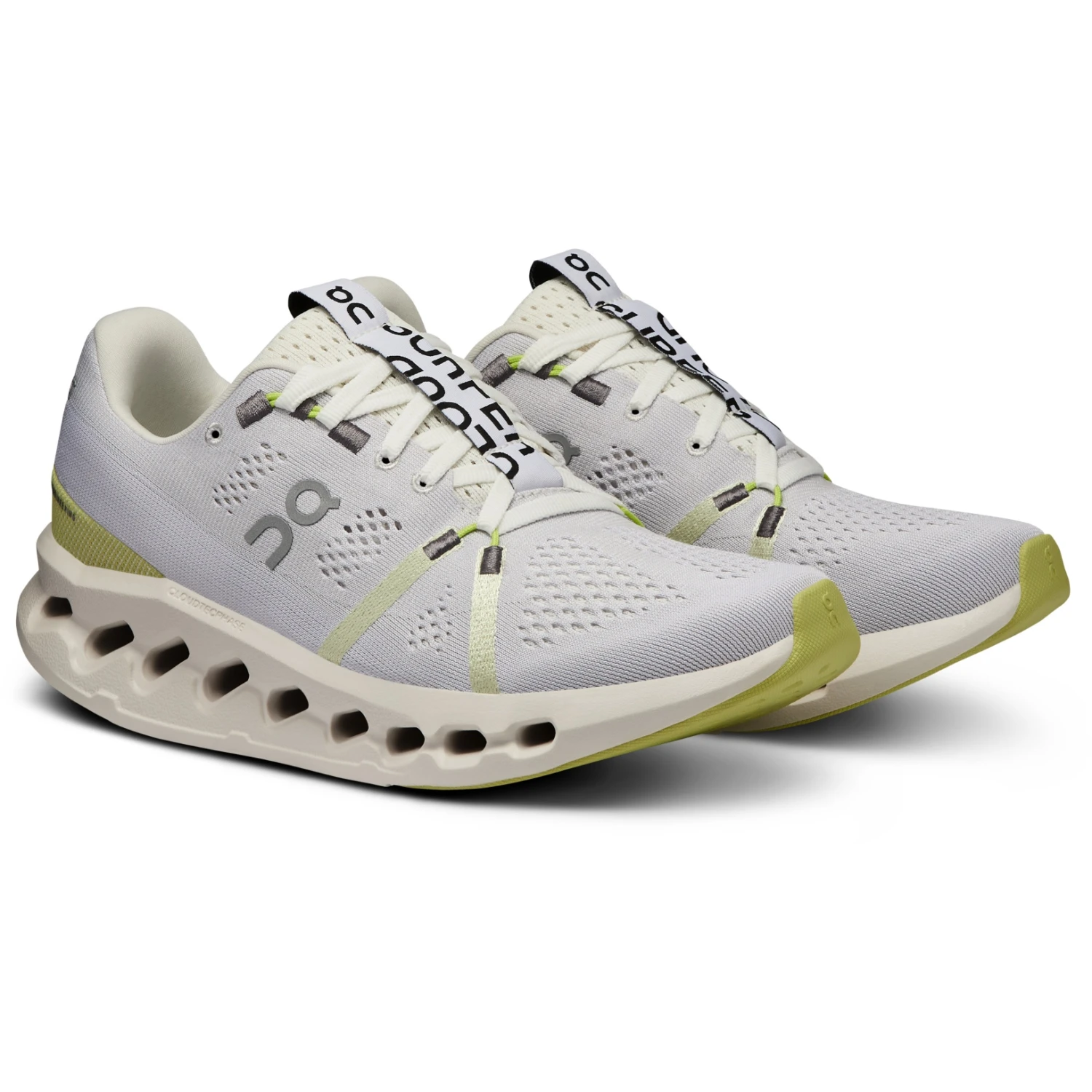 On Running On Cloudsurfer Women's Running Shoes - White & Sand 1 On Running On Cloudsurfer Women's Running Shoes - White & Sand